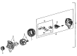 Diagram for Mitsubishi Alternator Bearing - 1800A028
