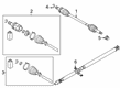 Diagram for Mitsubishi Eclipse Cross Drive Shaft - 3401A458