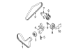 Diagram for Mitsubishi Drive Belt - MZ690264