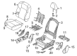 Diagram for Mitsubishi Seat Cushion - 87311W500P