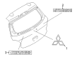 Diagram for Mitsubishi Mirage Emblem - 7415A328