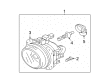 Diagram for Mitsubishi Galant Fog Light - MR990821
