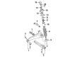 Diagram for Mitsubishi Control Arm Bushing - MR102012