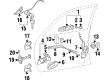 Diagram for Mitsubishi Mirage Interior Door Handle - MR415316