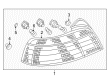 Diagram for Mitsubishi Galant Tail Light Lens - MR972847