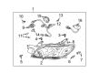 Diagram for Mitsubishi Galant Car Bulbs - MS820973