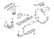 Diagram for Mitsubishi Exhaust Manifold Gasket - MD181032