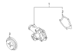 Diagram for Mitsubishi Water Pump Pulley - MD344703