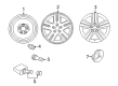 Diagram for Mitsubishi Alloy Wheels - 4250A184HA