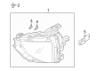 Diagram for Mitsubishi Eclipse Cross Daytime Running Lights - 8301D882