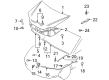 Diagram for Mitsubishi Outlander Hood - 5900A220