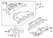 Diagram for Mitsubishi Exhaust Manifold - 1555A951