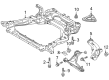 Diagram for Mitsubishi Control Arm - 4013A584
