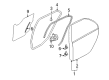 Diagram for Mitsubishi Lancer Weather Strip - MN169654