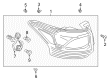 Diagram for Mitsubishi Outlander Tail Light Lens - 8330B178