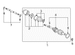 Diagram for Mitsubishi Lancer Axle Shaft - MR580503