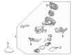 Diagram for Mitsubishi Outlander Car Mirror - 7632F106