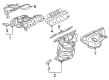 Diagram for Mitsubishi Exhaust Manifold Gasket - 1555A294