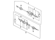 Diagram for Mitsubishi Mirage Axle Shaft - MN147114