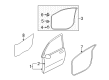 Diagram for Mitsubishi Outlander Door Seal - 5725A128XA
