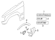 Diagram for Mitsubishi Montero Emblem - MR557600