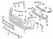 Diagram for Mitsubishi Eclipse Cross Bumper - 6400H351