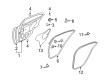 Diagram for Mitsubishi Lancer Weather Strip - 5755A034