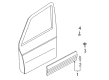 Diagram for Mitsubishi Montero Door Moldings - MR606219