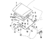 Diagram for Mitsubishi Hood Release Cable - MB669564