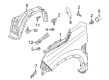 Diagram for Mitsubishi Fender - 63112W050P