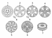 Diagram for Mitsubishi Alloy Wheels - 4250F623
