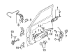 Diagram for Mitsubishi Door Check - MR503535