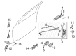 Diagram for Mitsubishi Door Check - 5702A095