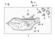 Diagram for Mitsubishi Outlander Daytime Running Lights - 8301D099