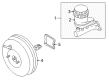 Diagram for Mitsubishi Brake Master Cylinder Reservoir - MR569039