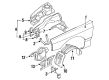 Diagram for Mitsubishi 3000GT Wheelhouse - MR325569