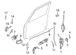 Diagram for Mitsubishi Door Check - MR342055