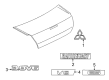 Diagram for Mitsubishi Galant Emblem - 7415A191