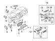 Diagram for Mitsubishi Hazard Warning Switch - MR406456