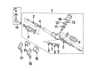 Diagram for Mitsubishi Rack & Pinion Bushing - MB532397