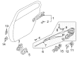 Diagram for Mitsubishi Endeavor Exterior Door Handle - MR656600