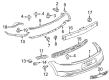 Diagram for Mitsubishi Bumper Reflector - 8355A048