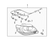 Diagram for Mitsubishi Outlander Tail Light Lens - MN126230