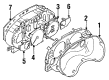 Diagram for Mitsubishi Speedometer Cable - MB521556