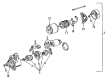 Diagram for Mitsubishi Starter Drive Gear - MD611210