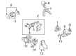 Diagram for Mitsubishi Lancer Engine Mount - MR554434