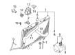 Diagram for Mitsubishi Coolant Reservoir - MR404879