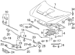 Diagram for Mitsubishi Hood Hinge - 5905A094