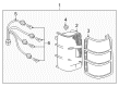 Diagram for Mitsubishi Montero Tail Light Lens - MR637468