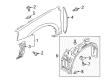 Diagram for Mitsubishi Galant Wheelhouse - 5370A900
